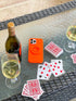 FELONY CASE 2.0- 17, 16, 15, 14, 13, 12, - Neon Orange Ring Grip and Stand - Version Improved Stronger Magnet, Magnetic
