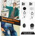 Kaptron Theft and Drop Protection Phone Tether, 30” Safety Retractable Phone Clip, Universal Lanyard with Carabiner
