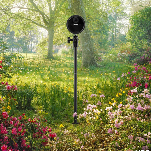 HOLACA Spike Pole Mount Ground Stake for SimpliSafe Outdoor Camera, Weatherproof Silicone Skin, Soft Ground Bracket Only