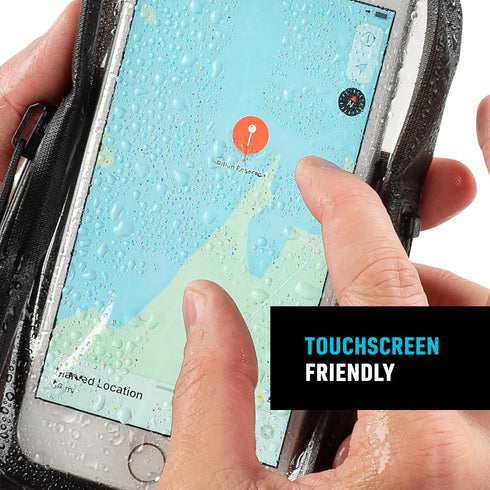 Nite Ize Runoff Waterproof Phone Case with TRU Zip Technology, IP67 Waterproof for Poolside & Beach, Charcoal