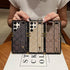 Luxury Brown Phone Case for Samsung Galaxy S23 Ultra - 6.8" Anti-Drop Designer Case with Wristband Strap.