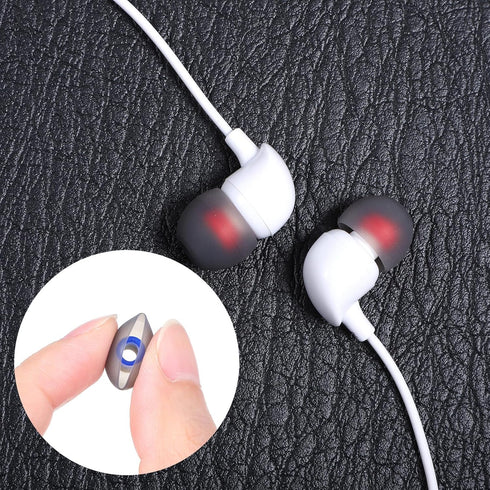 Hpmjz 36 Pairs Ear Bud Rubber Tips Silicone Earbud Replacement Tips Ear Tip for in-Ear Headphones with Excellent Noise