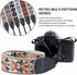 Padwa Lifestyle Camera Strap - 2" Retro Jacquard Embroidery Adjustable Strap for DSLR/SLR Cameras (White)