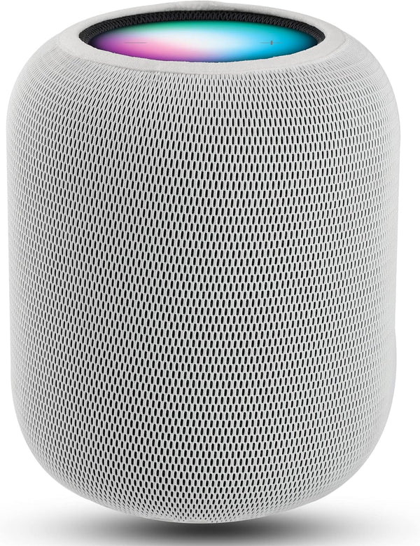 Speaker Dust Cover for Homepod 2nd Gen - Mesh Speaker Cloth Smart Cover with Charging Hole, High-Grade Nylon