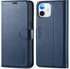 TUCCH Wallet Case for iPhone 12 Mini 5G, TPU Shockproof Inner Shell, PU Leather RFID Blocking Magnetic Stand Flip Cover