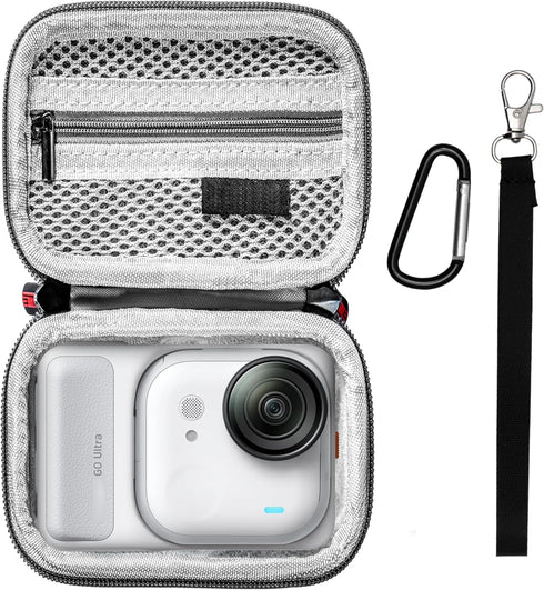 Mini Carrying Case for Insta360 GO Ultra Hard Shell Lens PU Cover