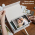 4x6 Linen Photo Storage Box - Ideal for Preserving and Organizing Your Precious Photos, Certificates, Scrapbooking Supplies, Keepsakes, and Jewelry Beige by Yopih