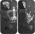 Black Matching Phone Cases compatible with iPhone 13 Pro Max 6.7 inch for Couple King and Queen Cover Cute Anniversary