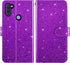 Asuwish Phone Case for Samsung Galaxy A11/M11 | Tempered Glass Screen Protector, Glitter Wallet Cover, Card Holder
