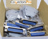 6 Sets Solder Cup DB25 Male + Plastic Hoods, 25 Pins D-Sub Connector & Hood Set, 12-Pack (6 DB25 Males + 6 Hoods)