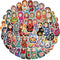 Aigemumy 50 PCS Russian Nesting Dolls Stickers Matryoshka Sticker Rerto Vinyl Decal for