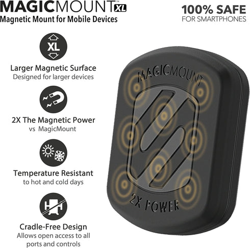 Scosche MagicMount X-Large Passive Window Stand Holder - Black