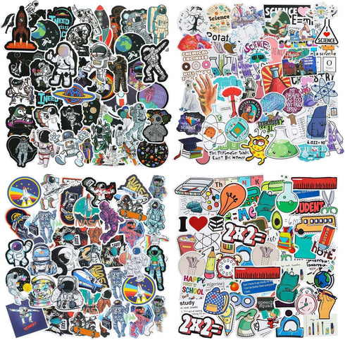 Zonon 200 Pcs Science Stickers for Students, Kids, Chemistry Biology Physics Stickers, Classroom Decor Decals