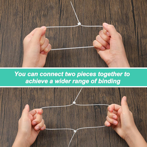 Shappy 50 Pcs Heavy Duty Zip Ties, Strong Large Industrial Wire Ties for Bundling Crops, Awnings, Water Pipes (White,