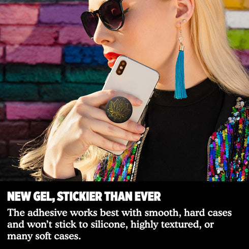 PopSockets Golden Prana Black Phone Grip & Stand - Celestial