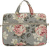 White Rose Pattern Water Resistant Laptop Shoulder Bag for 15-15.6 Inch Laptop, Messenger Case Sleeve