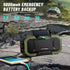 Emergency Radio Waterproof Bluetooth Speaker, Portable AM FM Radio with Flashlight and Solar Panel