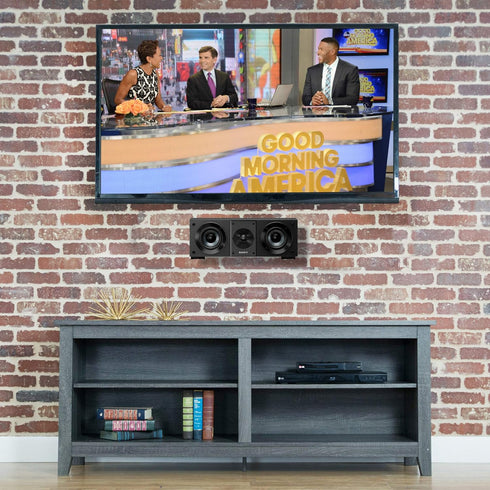 VIVO Steel Universal Dual Soundbar Wall Mount L Brackets, Adjustable Extending Speaker Arm Holders, Black