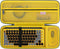 BOVKE Hard Carrying Case for Logitech POP Keys Mechanical Wireless Keyboard and Mouse Combo, Black+Blast Yellow