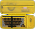 BOVKE Hard Carrying Case for Logitech POP Keys Mechanical Wireless Keyboard and Mouse Combo, Black+Blast Yellow