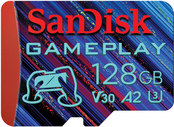 Sandisk 128GB Gameplay microSD Memory Card for Mobile Gaming - Up to 190MB/s,