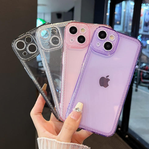 ZTOFERA iPhone 15 6.1 inch Sparkly Cute Clear Case for Women Girls, Glitter Bling Flexible Soft TPU Protective Cover