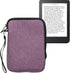 kwmobile 6" Fabric Protective Cover Compatible with eReader Cover - Fabric Cover for e-Reader with Zip - Lavender