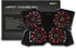Portable Metal Mesh Laptop Cooler Pad, 4 Quiet Fans with Red LED Light, Adjustable Height, Black