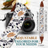 Camera Strap for DSLR and Mirrorless, Shoulder Neck Crossbody Strap with Soft Padded Webbing, White Leaves Classic