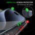 Deppa [2 Pack Anti-Fingerprint Screen Protector for iPhone 15 Pro (6.1') Tempered Glass Edge to Edge Full Coverage