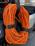 4pc 18" x 1.5" Nylon Webbing Hook and Loop Cinch Straps with Metal Buckle, Reusable Fastening Straps