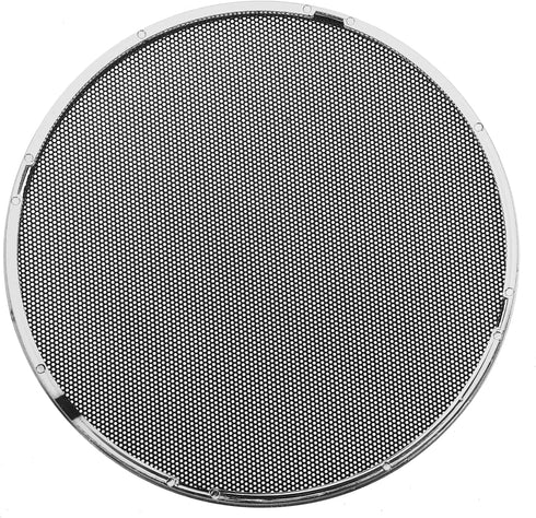X AUTOHAUX 2pcs 6.5 Inch Car Metal Audio Speaker Grill Cover, Silver Tone Decorative Circle Grille Protector