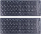 2PCS Matte Vinyl Persian (Farsi) Keyboard Stickers for Universal PC, Computer, Laptop, Desktop, Notebook Keyboard