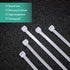 Shappy 50 Pcs Zip Ties, Heavy Duty Strong Large Cable Wire Ties for Bundling Crops and Fixed Water Pipes (White)