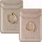 BIAJIYA Cell Phone Card Holder RFID Ring Stand Stick on Wallet for Back of Phone for iPhone, Android, All Smartphones