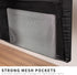 VIVO 30 Inch Clamp-on Privacy and Cable Management Organizer Sleeve, Wire Hider Kit Panel System, Desk Skirt (Black)