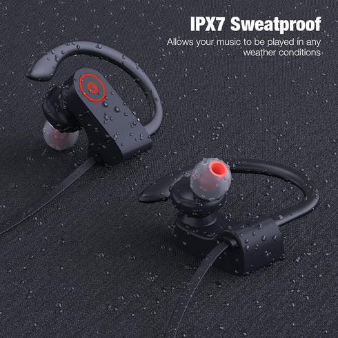 Boean Bluetooth Headphones, Wireless 5.3 Earphones for Running, Workout, 16 Hours Playtime Wireless Earbuds