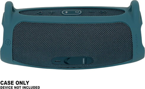Silicone Cover Skin for JBL Charge 5 Portable Bluetooth Speaker - Customized Protection, Blue
