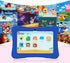 PRITOM 7 inch Kids Tablet, Quad Core Android 10, 32 GB ROM, Bluetooth, Educational with Kids-Tablet Case, Blue
