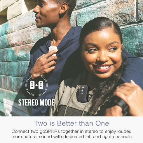 MEE audio IPX5 2 goSPKR Small Wearable Clip-on Bluetooth Speaker with Water Resistance, Built-in Speakerphone