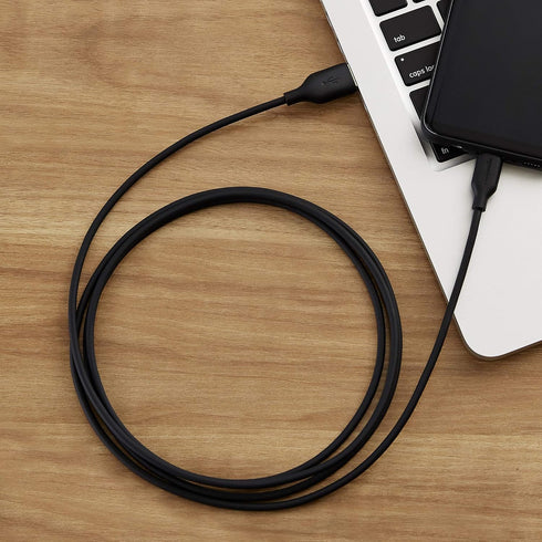 Amazon Basics USB-C to USB-A 2.0 Fast Charger Cable, 480Mbps Speed, USB-IF Certified for Apple iPhone 15, iPad, Samsung