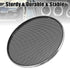 X AUTOHAUX 2pcs 6.5 Inch Car Metal Audio Speaker Grill Cover, Silver Tone Decorative Circle Grille Protector