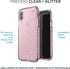 Speck Products PRESIDIO CLEAR + GLITTER Case for Apple iPhone XS/iPhone X, Bella Pink with Gold Glitter