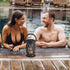 Margaritaville Tiki Torch - Waterproof Bluetooth Speaker with Flickering LED Lights, Perfect for Travel and Parties
