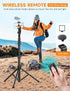 Victiv 86" Phone Tripod, Tall Tripod for iPhone with Flexible Gooseneck & Remote, Portable Aluminum Cellphone Stand