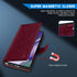 ZZXX Samsung Galaxy Note 20 Ultra Wallet Case with RFID Blocking, Leather Flip Fold Protective Case, Wine Red
