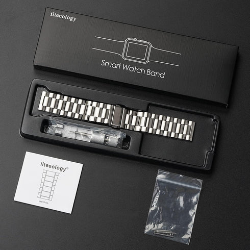 iiteeology Compatible Samsung Galaxy Watch Bands 46mm, Galaxy Watch 3 Bands 45mm, Stainless Steel