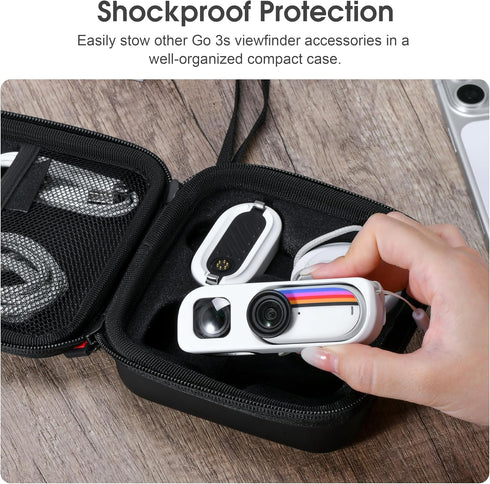 360 3S STARTRC VCR Carrying Case for Insta GO Retro Bundle Viewfinder Storage Bag Protective Portable Hard Case Cover