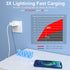 MFi Certified 3FT USB C to Lightning Cable - 2 Pack, Fast Charging for iPhone 13/12/11/11 Pro/11