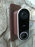 Wall Plate with 30 Degree Angle Mount for Nest Hello Video Door Bell in Coffee
